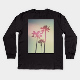 Californian Palm Trees Kids Long Sleeve T-Shirt